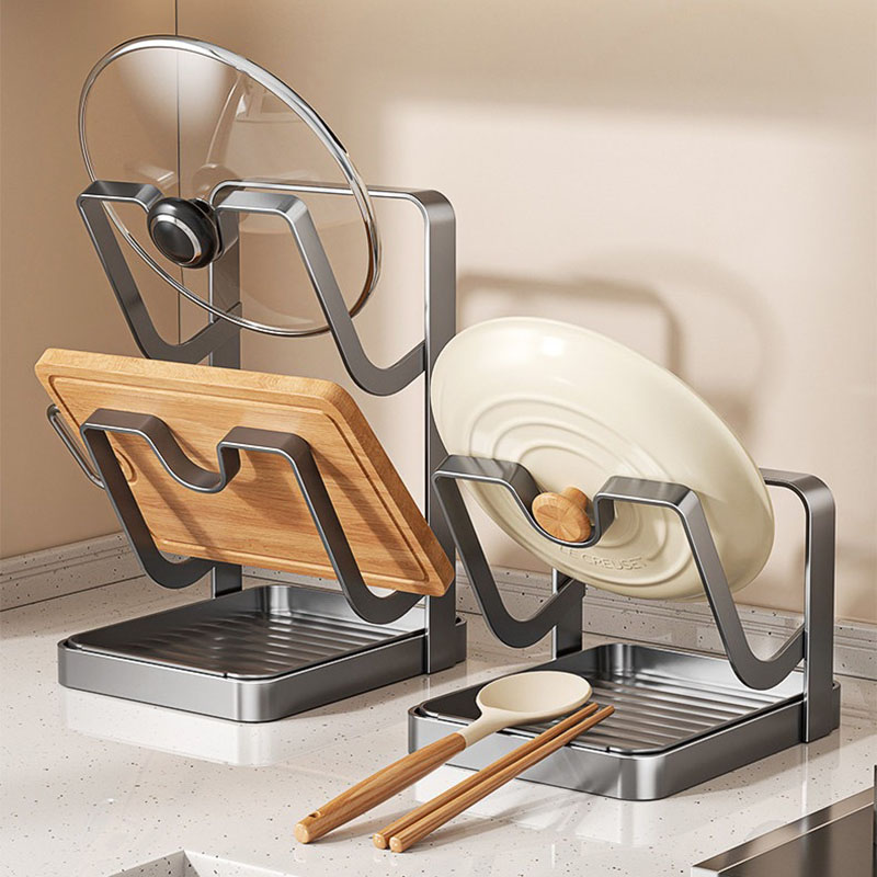 Kitchen Baking Pan Organizer - Suporte de Bancada Reforçado em Aço