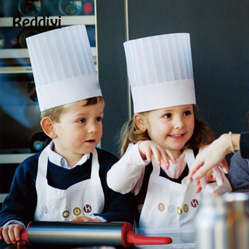 Baking Kitchen Kids - Descartáveis Non-Woven Cozinha Chapéus, Play House
