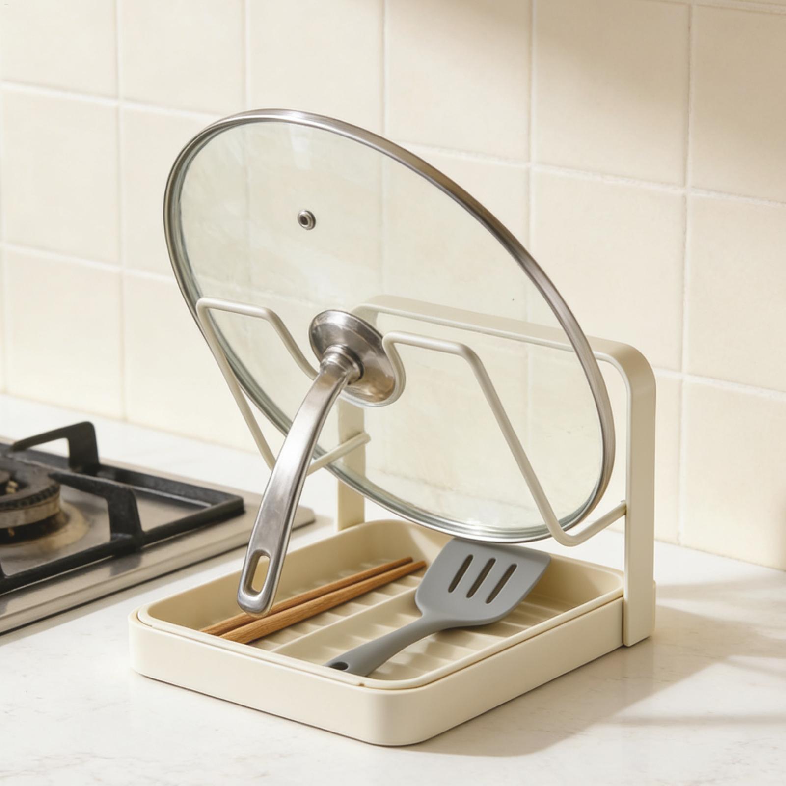 Kitchen Baking Pan Organizer - Organizador de tampa de pote antiderrapante