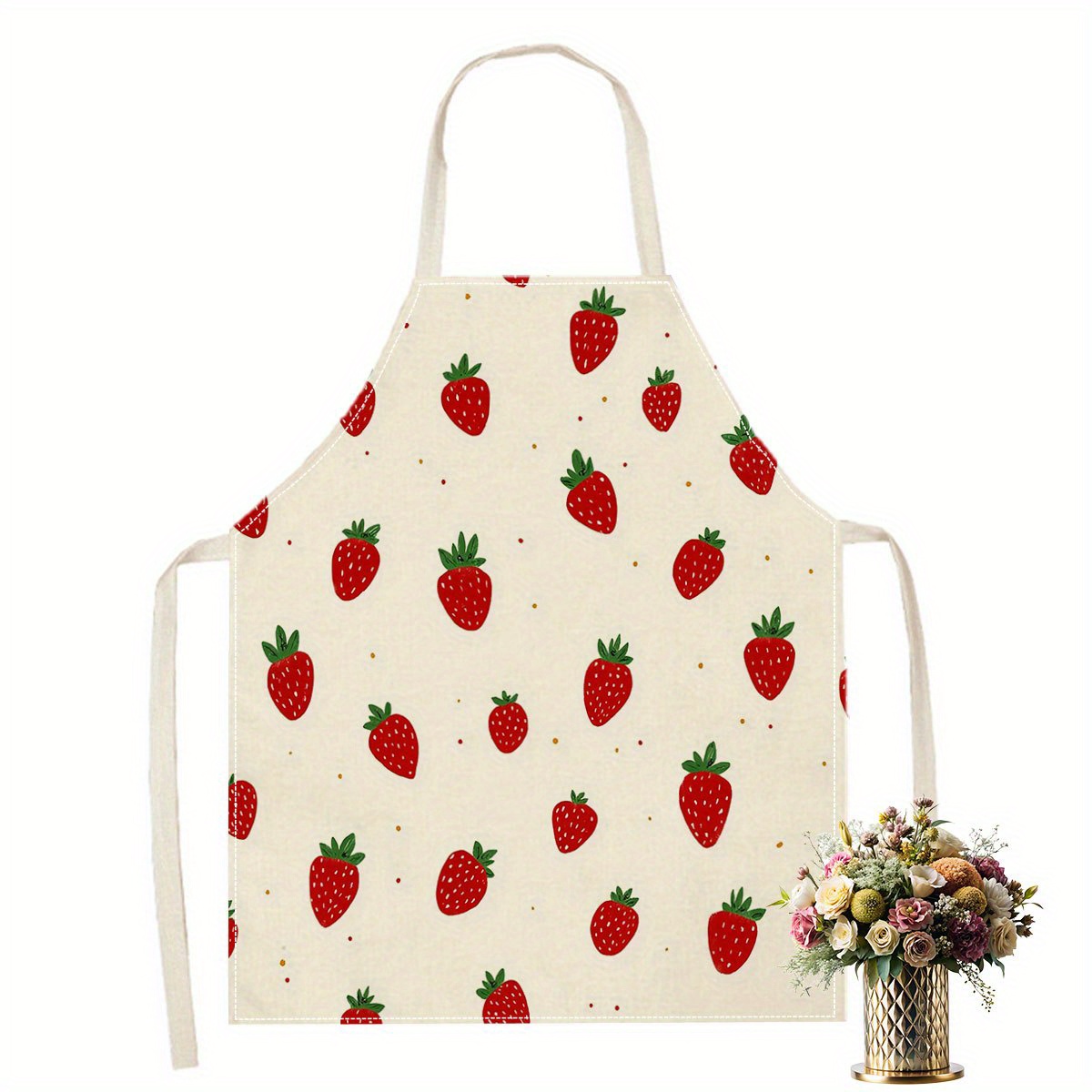 Baking Kitchen Kids - Avental de morango com estampa de