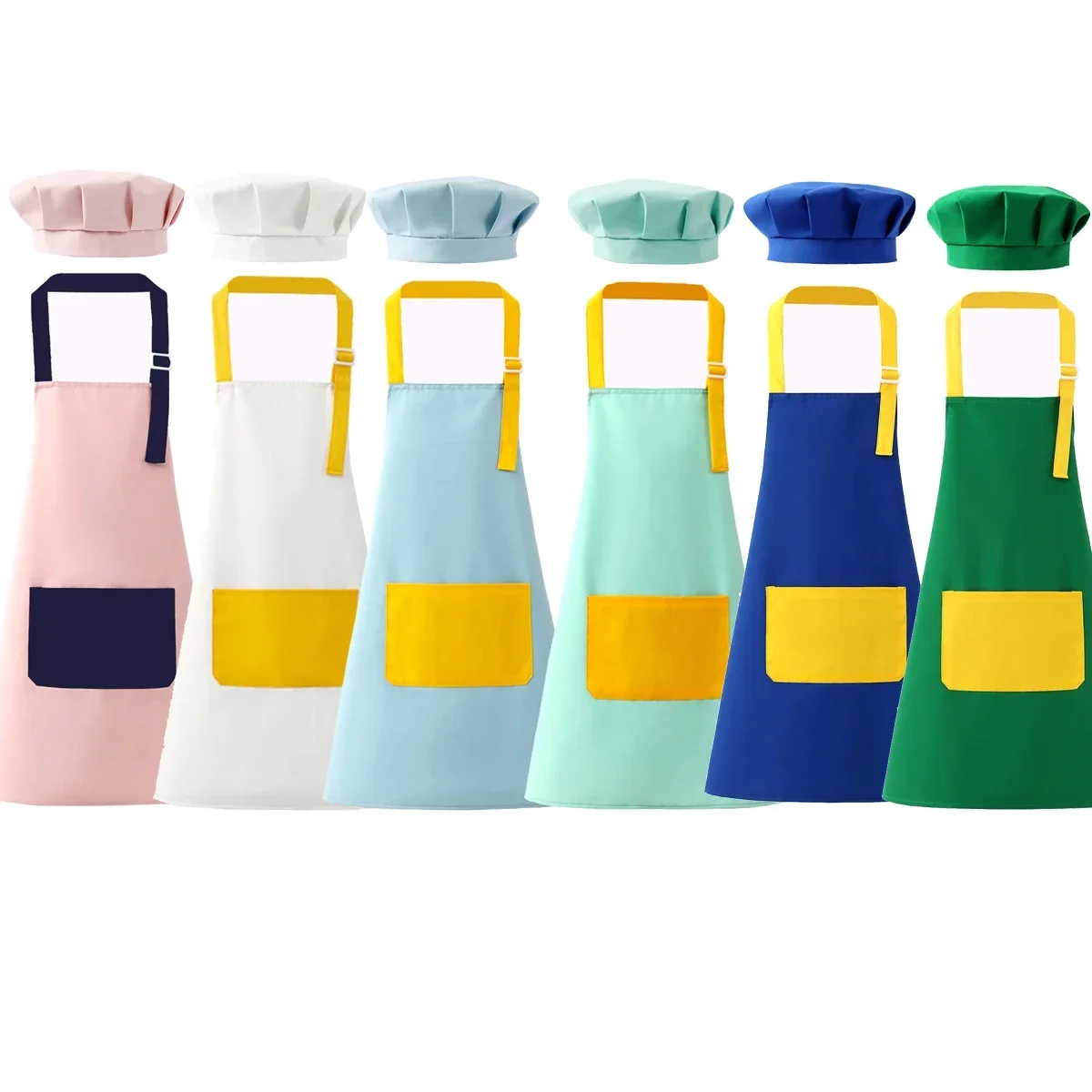 Baking Kitchen Kids - Conjunto de avental infantil e chapéu