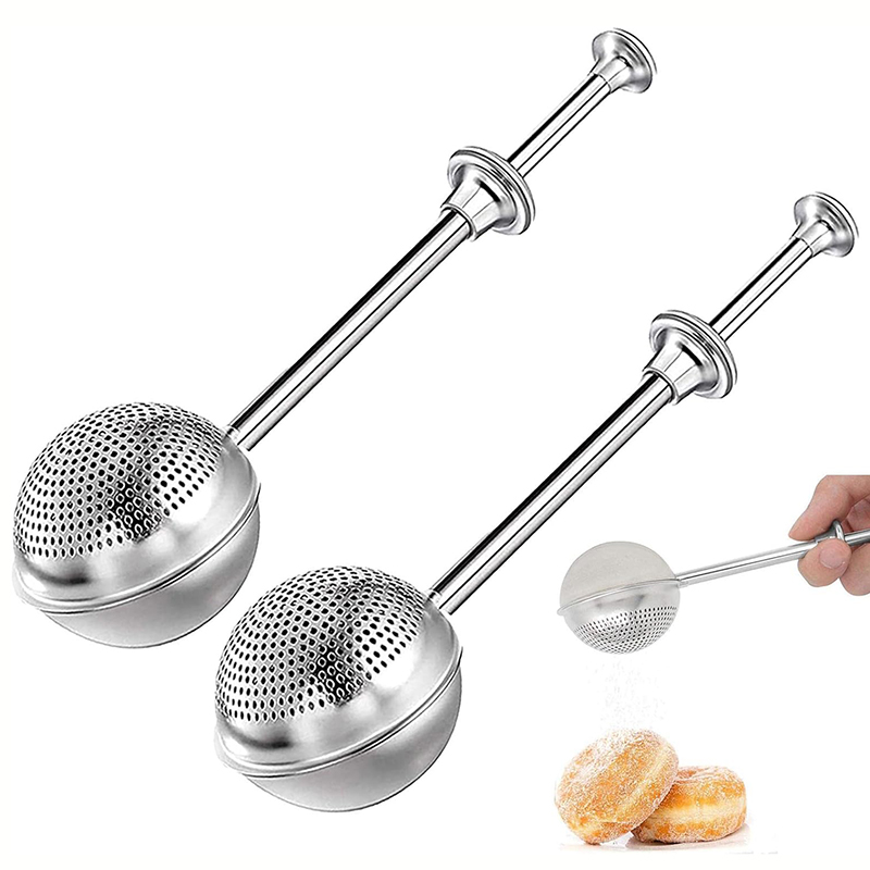 Kitchen Baker - Colher Filtradora de Farinha em Aço