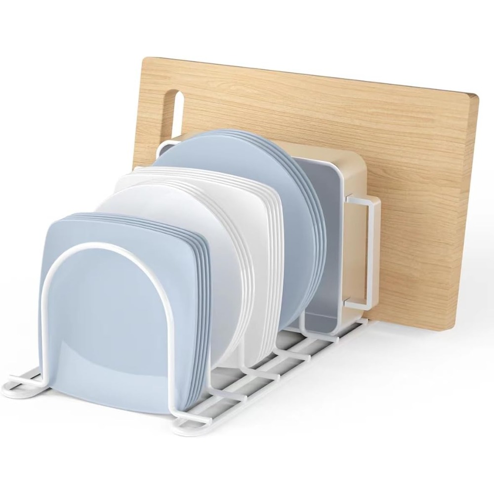 Organizador Vertical de Pratos - Kitchen Cabinet Baking Sheet Organizer avaliação e preço
