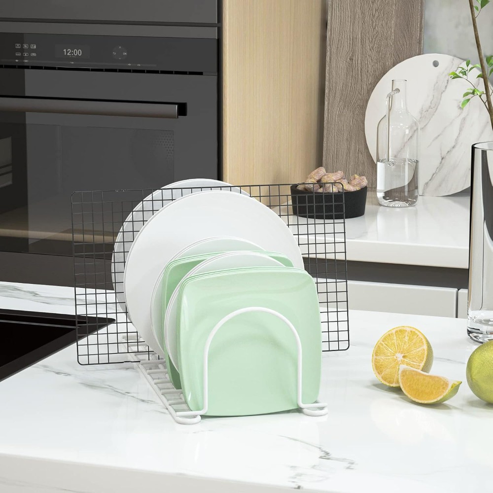 Organizador Vertical de Pratos - Kitchen Cabinet Baking Sheet Organizer avaliação e preço