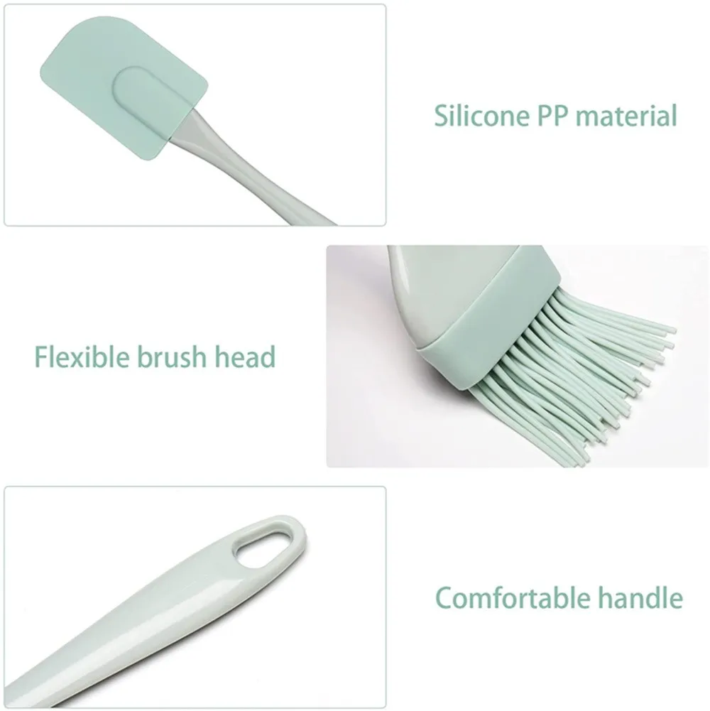 Kit 3 Peças: Espátula de Silic - Kitchen Baking Brush avaliação e preço