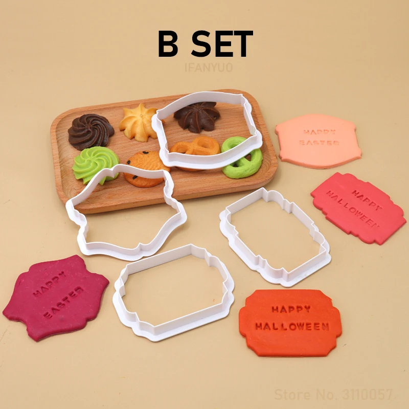 4 Peças Cortadores de Biscoito - Kitchen Baking Tools Names avaliação e preço