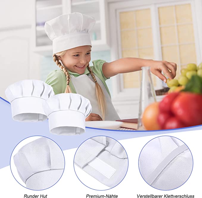 Conjunto de 4 Chapéus de Cozin - Baking Kitchen Kids avaliação e preço